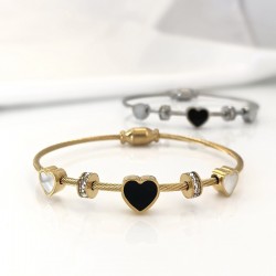 Εντυπωσιακό Γυναικείο Βραχιόλι με Καρδιές