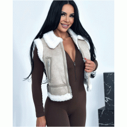 Αμάνικο μπουφάν Saanvi